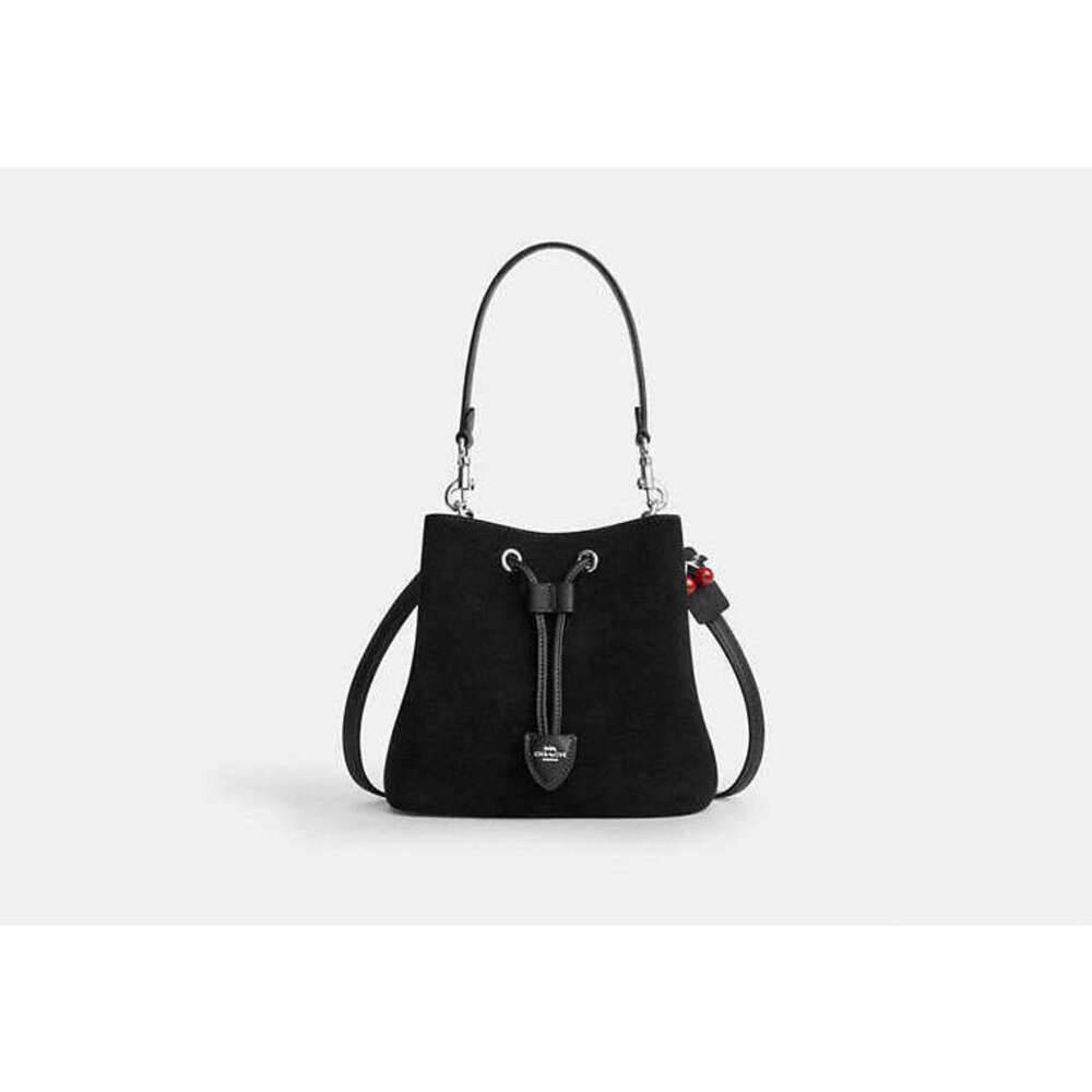 Rowan Bucket Bag With Cherry Charm NWT.